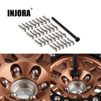 INJORA 30PCS M2.5 M3 Metal Screws 1.9 2.2 Wheel Rims for 1/10 RC Car Crawler TRX4 Axial SCX10 90046 AXI03007 Redcat Gen8