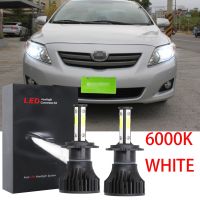 ชุดไฟหน้าฮาโลเจน LED 6000K 6000K แบบเปลี่ยน สําหรับ Toyota Altis(E140) 2006-2013 2007 2008 2009 2010 2011 2012