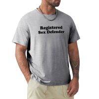 Registered Sex Defender T-Shirt Kawaii Clothes Animal Print Shirt For Vintage T Shirt Tshirts For Men