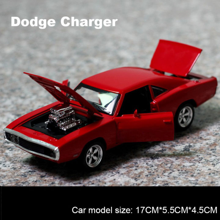 ใหม่132-fast-amp-furious-dodge-charger-รถรุ่น-diecast-alloy-สี่ประตูเปิดรถรุ่นเสียงและแสงของเล่นเด็กของขวัญ