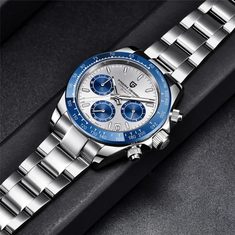 Pagani Design 40MM Men's automatic date Quartz Men Watch Chronograph  Watches waterproof Luxury Sapphire Watch PD-1644