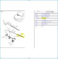 UF9P67330B ใบพัดยางปัดน้ำฝนฝั่งซ้าย ผู้โดยสาร มาสด้า Mazda BT-50 Pro ปี2015 - 2020 /แท้เบิกศูนย์ (MST)