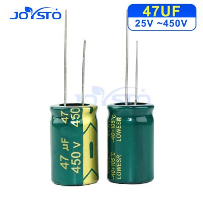 【jw】■✒  10PCS Aluminum electrolytic capacitor 47UF 25V 35V 50V 63V 100V 160V 200V 250V 400V 450V high frequency low resistance long life