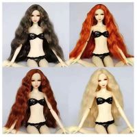 Bjd 1/3 1/4 1/6 1/8 1/12 Jd Wigs High Temperature Fibe Blue Red Long Hair Part Instant Noodle Roll Curl Wig Doll Accessories