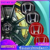 【 ร้อนแรง 】อุปกรณ์เสริมรถยนต์4Pcs 56มม.สติ๊กเกอร์ขอบล้อศูนย์รถตรารถยนต์รูปลอกสำหรับ HONDA- Logo ดัดแปลงสติกเกอร์