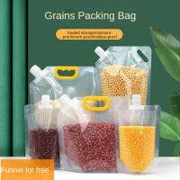 5L Portable Food grade Packaging Bag Cereals Kitchen Storage Bag Grain Moisture proof Insect proof Sealed Bag Transparent