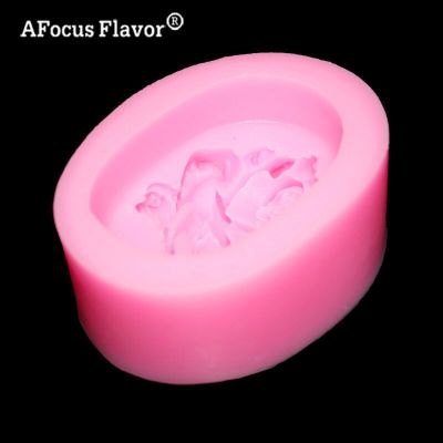 ；【‘； 1 Pc DIY 3D Rose Silicone Ruer Model Making Cake Chocolate Cookies Handmade Soap Silicone Mold Cupcake Candle Molds