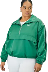 Forever 21 Women's Reebok Half-Zip Anorak in Green Large | F21