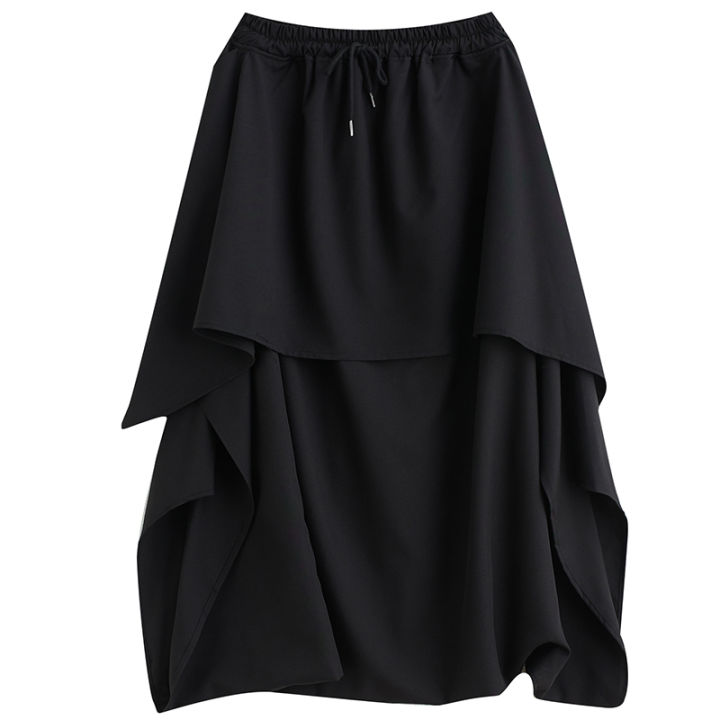 xitao-pants-personality-loose-women-irregular-pleated-pants