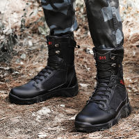 Men Tactical Boots Army Boots Mens Military Desert Waterproof Work Boots Outdoor Men Hiking Shoes Light Mens Boots Size 39-47