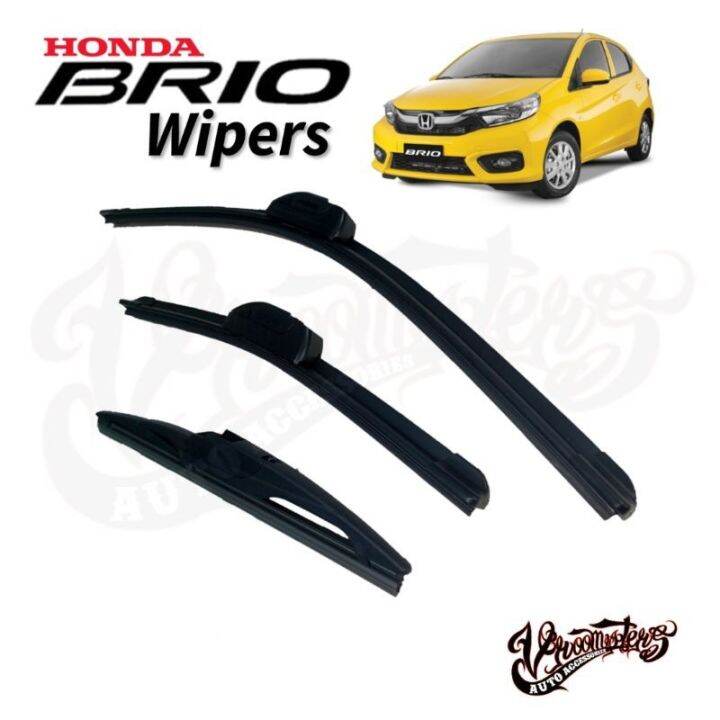 Honda Brio Banana Type Wipers Set Vroomsters Lazada PH