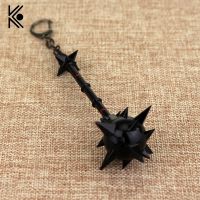 Weapons Key Chain the Iron Revenant Black Keychain for Women Men Mordekaiser Hellfire Weapons Toys Llaveros Key Holder Statement