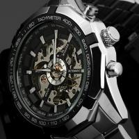 Hot Winner Luxury Brand Luxury Sport Men Automatic Skeleton Mechanical Military Watch Men full Steel Stainless Band Luxury