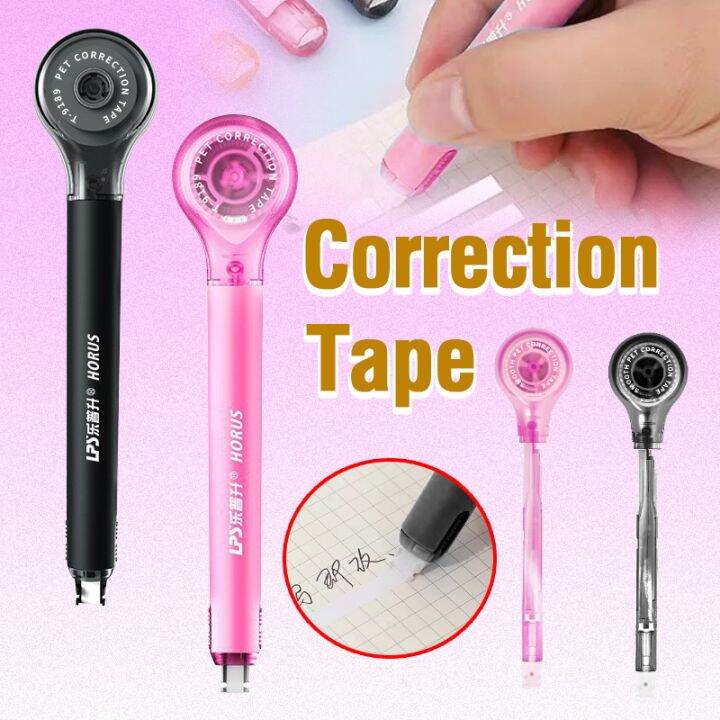 Correction Tape Comfortable holding correctional tape Easy use 5mm x 6m