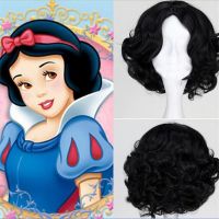 WC7 วิกผม วิกผมเจ้าหญิง วิกผมสโนว์ไวท์ สโนว์ไวท์กับคนแคระทั้งเจ็ด Snow White Wig Snow White and the Seven Dwarfs Fashion Costume Party Cosplay Fancy Outfit