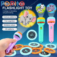 PAPITE Free Ship&Ready Stock Torch Projector Cartoon Projection Flashlight