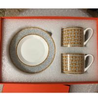 hotx【DT】 2 PCS/  Top Grade Cup European Set and Saucer Afternoon with