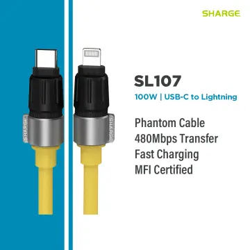 SHARGE Phantom USB-C to Lightning Cable MFi Certified Fast Charging for  Your iPhone