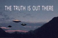 ₪❣♛ True IS OUT มี UFO เชื่อ Art ฟิล์มพิมพ์ผ้าไหมโปสเตอร์ Home Wall Decor 24X36 นิ้ว