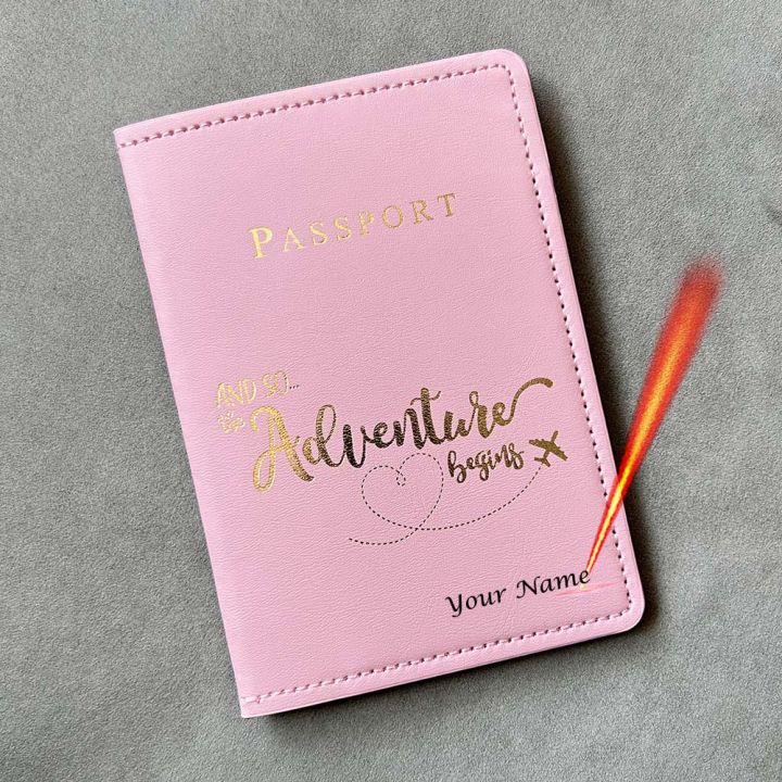 dssdv New Customize Adventure Passport Cover With Names Women Men ...