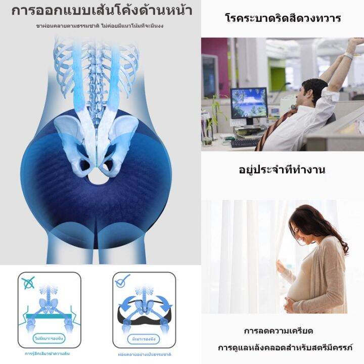 l-amp-k-ขายดี-หมอนโดนัท-รองก้น-เบาะรองนั่ง-กันแผลกดทับ-พร้อมเจลเย็น-soft-donut-pillow-seat-cushion-with-cooling-gel