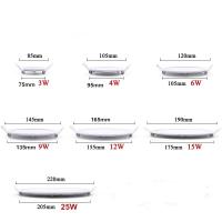 Ultra thin 3W / 4W / 6W / 9W / 12W / 15W / 25W LED Ceiling Recessed Grid Downlight / Slim Round Panel Light + LED Driver  by Hs2023