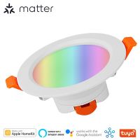 Matter Wifi Art Downlight 3.5นิ้ว7W RGB + C + W AC110-240V ชุดบ้าน Alexa Google Home Artthings Tuya Artlife