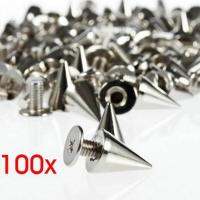 【CW】 Pcs 9.5mm Punk Cone Spikes Screwback Studs Rivets Hot Shoes Leather Handcraft