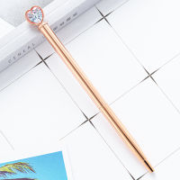 [In stock] Creative Love Diamond ปากกาลูกลื่นปากกาของขวัญโฆษณาเฉพาะจุดสามารถพิมพ์ได้ logo โรงงานสไตล์ปากกาโลหะ