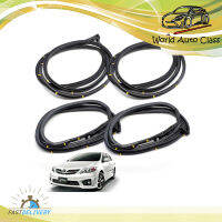 ยางขอบประตู หน้า, หลัง-ซ้าย ขวา สี Black Corolla Altis zze141 Toyota 4 ประตู ปี2008 - 2013 ขนาด  มีบริการเก้บเงินปลายทาง