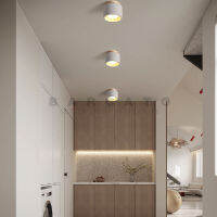 Wabi-ซีเมนต์ดาวน์ไลท์ญี่ปุ่นสีเบจพื้นผิว Led ลงแสงสีเหลืองถ้ำหินไฟเพดานสำหรับบ้านทางเดินตกแต่งโคมไฟ