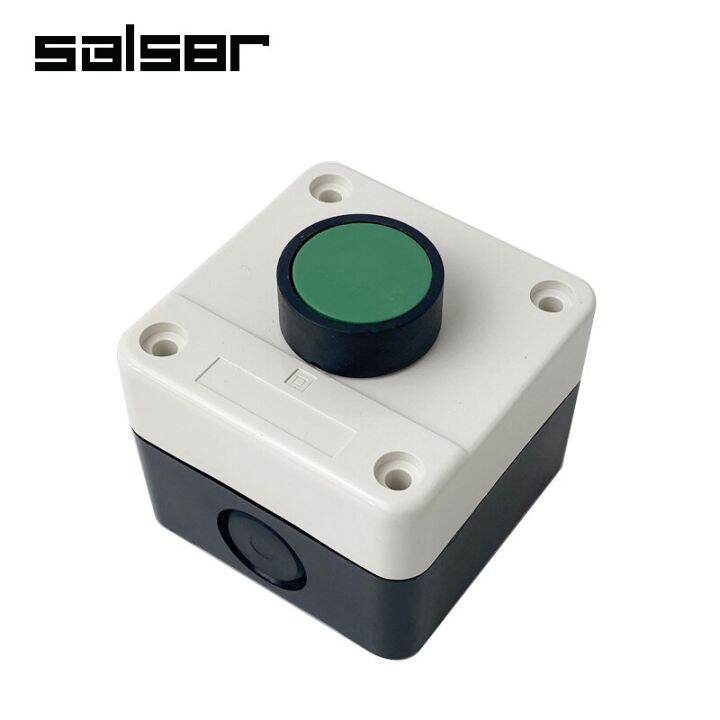 1P GREEN Sign Plastic Push Button Switch Control Box Station With ...