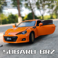 132 Subaru BRZ ล้อแม็กรถสปอร์ตรุ่น D Iecast จำลองโลหะของเล่นยานพาหนะรถรุ่นแสงเสียงคอลเลกชันเด็กของเล่นของขวัญ