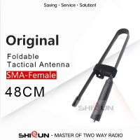 Baofeng เสาอากาศ CS ยุทธวิธี48ซม. UV-K5 VHF UHF UV-5R UV-82 UV-S9 Plus UV-9R PLUS UV-13 Pro อุปกรณ์เสริม SMA-F