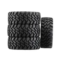 4Pcs 64mm 1.33 Inch Super Soft Rubber Wheel Tire Tyre for 1/18 1/24 RC Car Axial SCX24 AX24 Traxxas TRX4M FMS FCX24