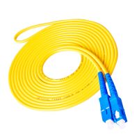 10pcs/lot 1M SC/UPC SC/UPC Simplex 9/125 Single Mode SM Fiber Optic Cable Patch Cord Fiber Jumper