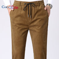 กางเกงขายาวผู้ชาย Cozy Up Chinos สลิมฟิตตรงสีทึบผ้าลูกฟูกอบอุ่น