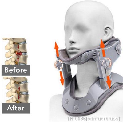 ✺ Aquecimento pescoço colar corrector reparação cervical tração cinta aparelho correção postura tratamento coluna massageador