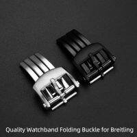 Quality Watchband Folding Buckle for Breitling watch Clasp 20mm Silver Black Stainless Steel for Silicone Leather Nylon