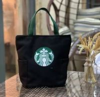 พร้อมส่ง! กระเป๋าถือสตรี Starbucks กระเป๋าใส่ขนม กระเป๋าสำนักงาน กระเป๋าถือนักเรียน กระเป๋าผ้าแคนวาส