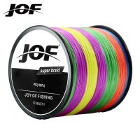 JOF 4/8เกลียวเอ็นตกปลา300ม. สายตกปลา PE แบบถักสายเบ็ตสำหรับตกปลาคาร์พ