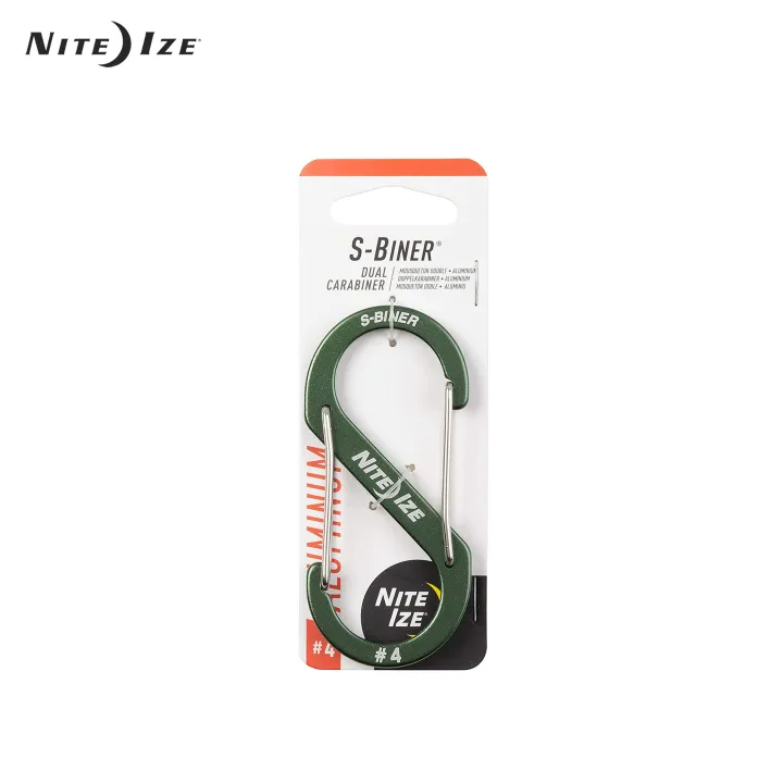 NITEIZE S-BINER ALUMINUM DUAL CARABINER SIZE 4 - BLUE - Hock Gift Shop Army Onli