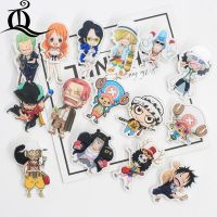 1PC hot Acrylic Brooches Cartoon One Piece Tribe Mix Brooches Backpack Student Clothes Brooches Pins Bag Decor Brooch Badges Z32