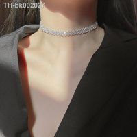 ☈◈❁ Sparkling Silver Color Crystal Collar Chain Choker Necklace Bridal Women Wedding Party Diamante Rhinestone Choker Jewelry Gifts