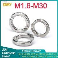 ☌ 5/10/ 20/ 50pcs 304 Stainless Steel Spring Split Lock Washer Elastic Gasket M1.6 M2 M2.5 M3 M4 M5 M6 M8 M10 M12 M16 M24 M27 M30