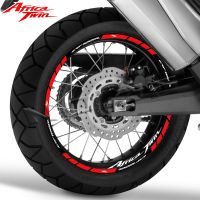 ∈﹉ For Honda Africa Twin CRF1000L crf 1000 l Reflective Motorcycle Wheel Rim Decal Motocross Hub Tape Sticker Accessori Waterproof