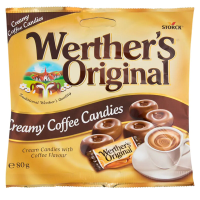 เวเธอร์ ลูกอม รสครีมกาแฟ 80 กรัม Werthers Original Creamy Coffee Candies 80 g.