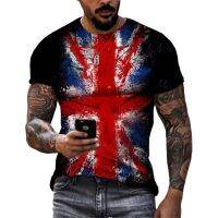 2023 American Flag Pattern Summer Fashion Taste Men 3D Printed Brazilian Flag T-Shirt Trendy Street Tough Guy Plus Size Premium Top