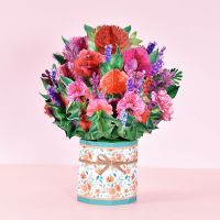 3D Pop Up Mothers Day Cards Flowers Floral Bouquet Greeting Card for Mom Wife Birthday Sympathy Get Well Anniversary