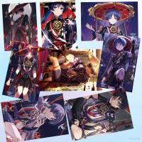 8pcs Genshin Impact Wanderer Poster Wallpaper Anime Wall Picture Hd Poster Dorm Wallpaper Home Decor Gift